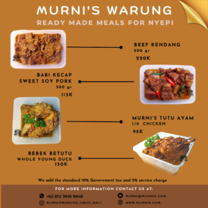 Murni's Warung Ready Made Meals for Nyepi