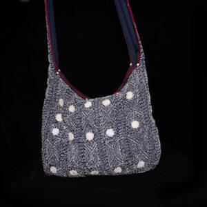 Hand Made Indigo Cotton Handbag 10