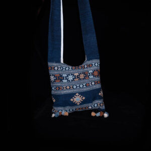 Hand Made Indigo Cotton Handbag 17
