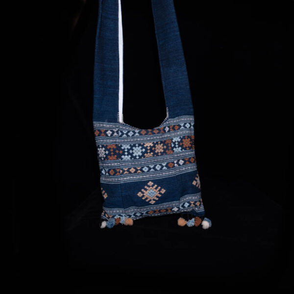 Hand Made Indigo Cotton Handbag 17 Hand Made Indigo Cotton Handbag 17