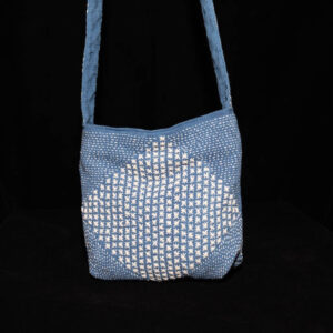 Hand Made Indigo Cotton Handbag 7
