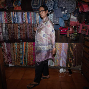 Large Batik Silk Scarf 21