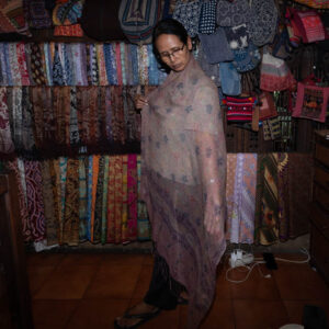 Large Batik Silk Scarf 23